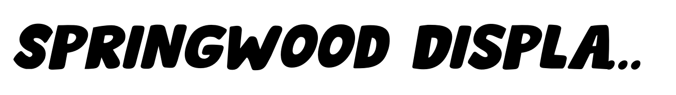 Springwood Display Italic